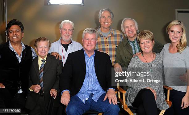 Cast of CHiPs Erik Estrada, Lou Wagner, Paul Linke, Larry Wilcox, Brodie Greer, Robert Prine and Randi Oakes at The Hollywood Show held at Westin LAX...