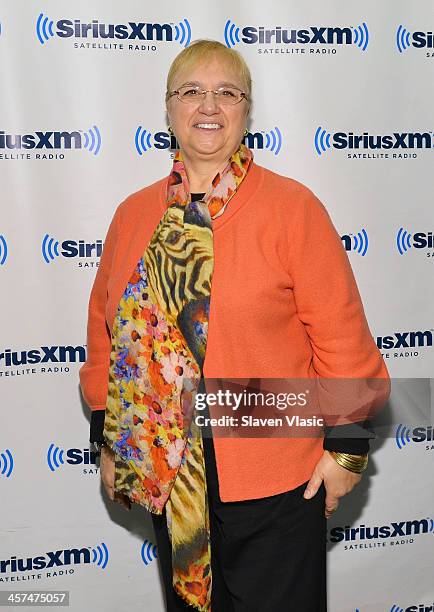 Chef/TV personality Lidia Bastianich visits SiriusXM Studios on December 17, 2013 in New York City.