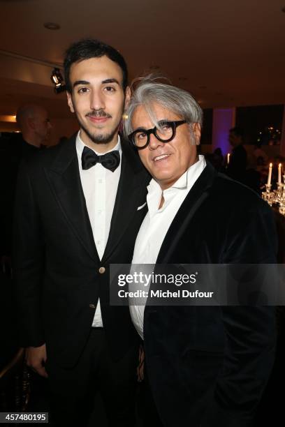 Giuseppe Zanotti and his son attend the Annual Charity Dinner Hosted By The AEM Association Children Of The World For Rwanda on December 17, 2013 in...