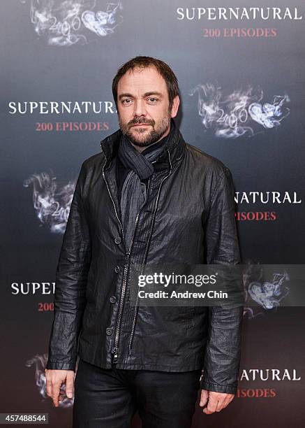 Actor Mark Sheppard celebrates the 200th episode of 'Supernatural' at Fairmont Pacific Rim Hotel on October 18, 2014 in Vancouver, Canada.