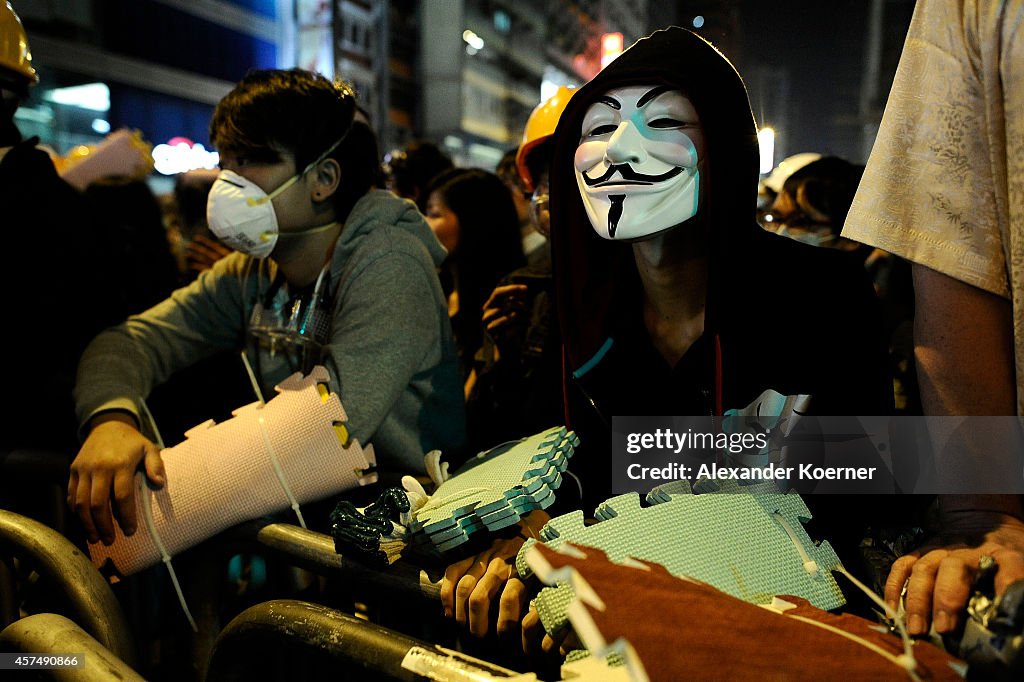 Hong Kong Police Continue To Clear Protest Sites