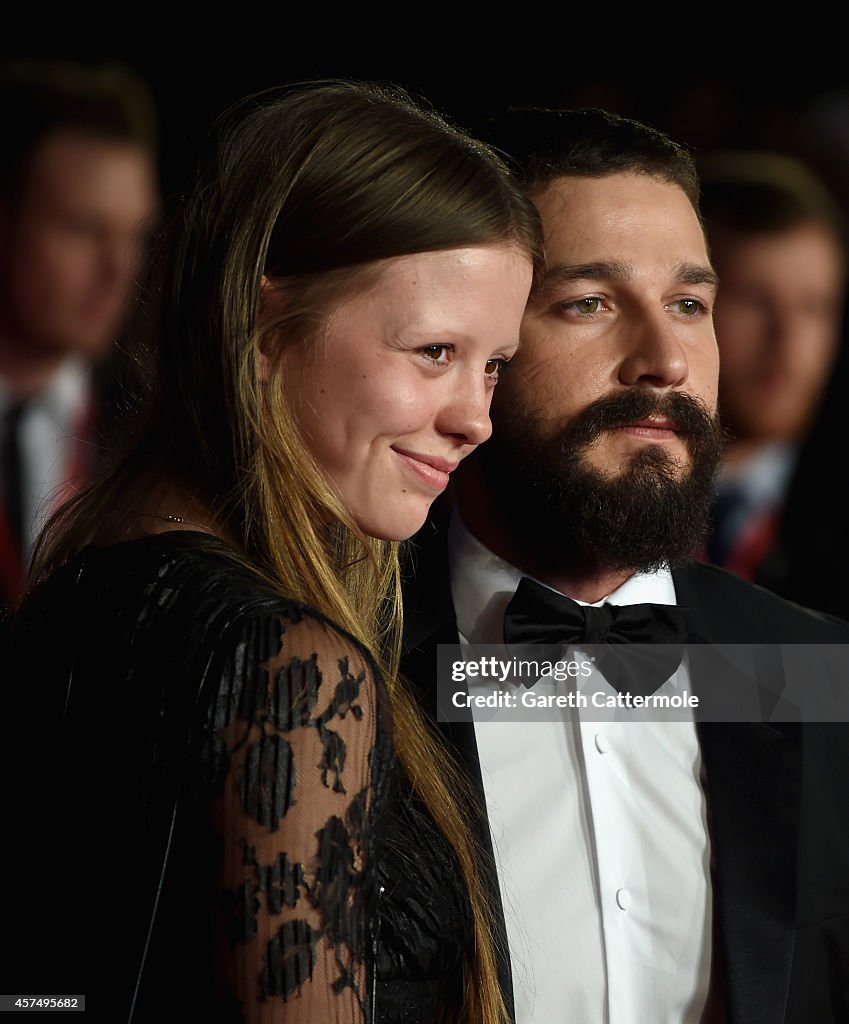 "Fury" - Closing Night European Premiere Gala Red Carpet Arrivals - 58th BFI London Film Festival