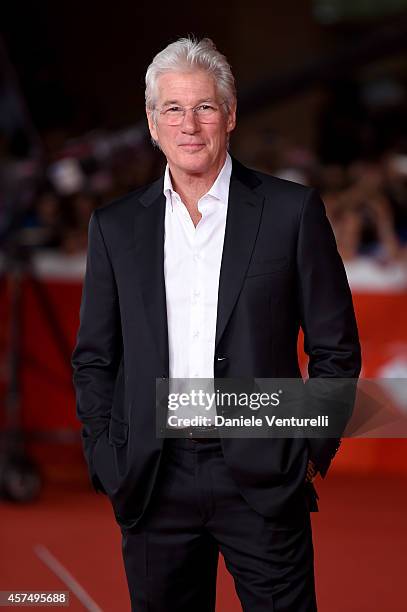 Richard Gere attends the 'Time Out of Mind' Red Carpet during the 9th Rome Film Festival on October 19, 2014 in Rome, Italy.
