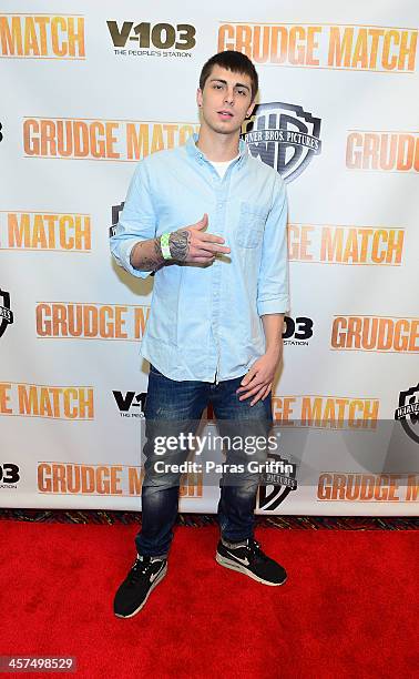 Recording artist Zach Farlow attends the "Grudge Match" screening at AMC Parkway Pointe on December 17, 2013 in Atlanta, Georgia.