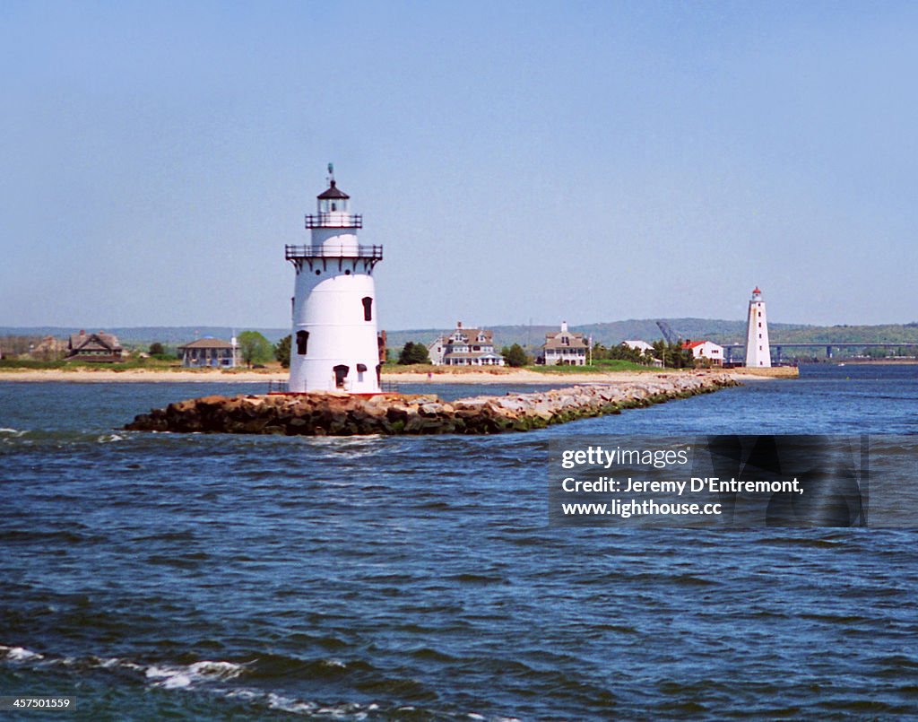 Two Old Saybrook Lighthouses