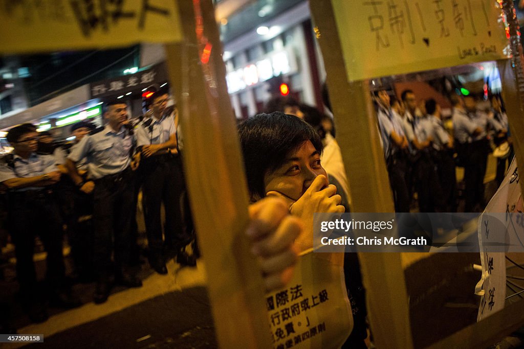 Hong Kong Police Continue To Clear Protest Sites