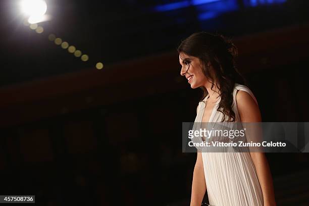 Claudia Traisac attends 'Escobar: Paradise Lost' Red Carpet during the 9th Rome Film Festival at Auditorium Parco Della Musica on October 19, 2014 in...