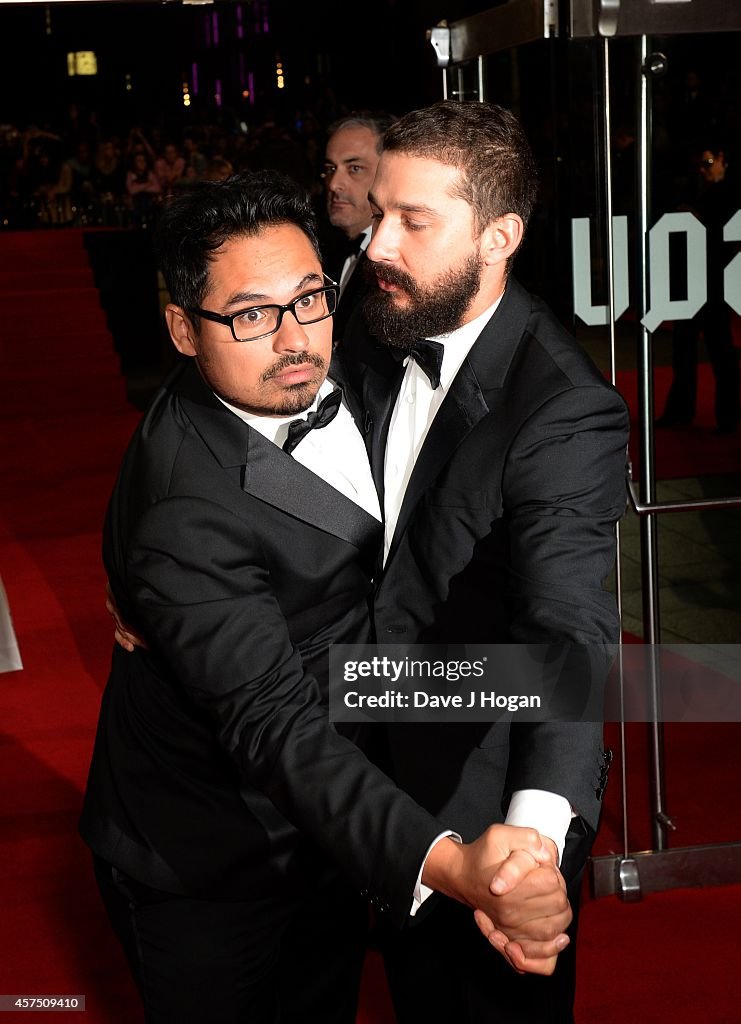 "Fury" - Closing Night European Premiere Gala Red Carpet Arrivals - 58th BFI London Film Festival