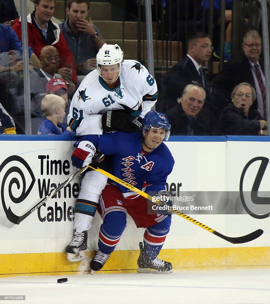 San Jose Sharks v New York Rangers