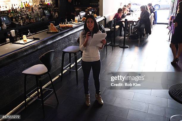 Aditi Malhotra attends the Chocolate And Whiskey Pairing With Tache Artisan Chocolate during Food Network New York City Wine & Food Festival...