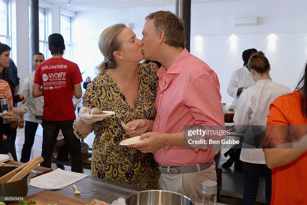 Anolon Cookware Presents Classic Canapes With Great Performances Part Of The Artisanal Cooking Series At Home Studios - Food Network New York City Wine & Food Festival Presented By FOOD & WINE