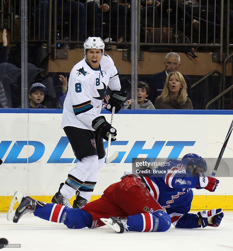 San Jose Sharks v New York Rangers