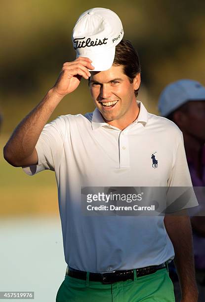 Ben Martin celebrates after his victory at the Shriners Hospitals For Children Open at TPC Summerlin on October 19, 2014 in Las Vegas, Nevada.
