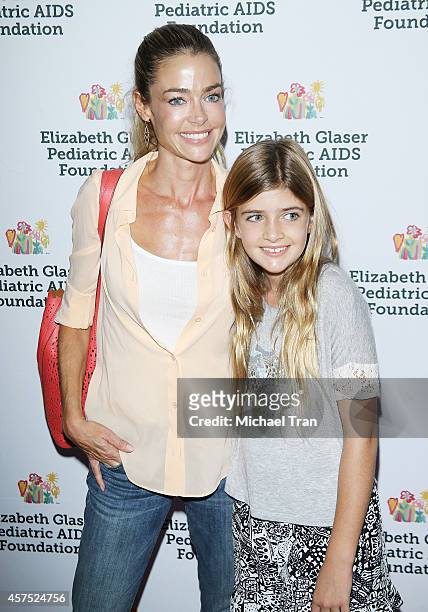Denise Richards and daughter Sam Sheen arrive at the Elizabeth Glaser Pediatric AIDS Foundation for 25th Annual "A Time For Heroes" celebration held...