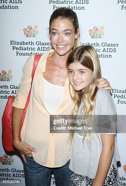 Denise Richards and daughter Sam Sheen arrive at the Elizabeth Glaser Pediatric AIDS Foundation for 25th Annual "A Time For Heroes" celebration held...