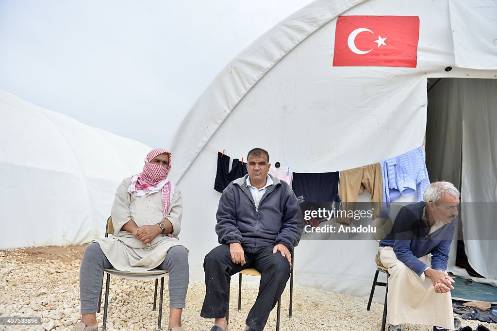 Syrian refugees at Suruc refugee camp