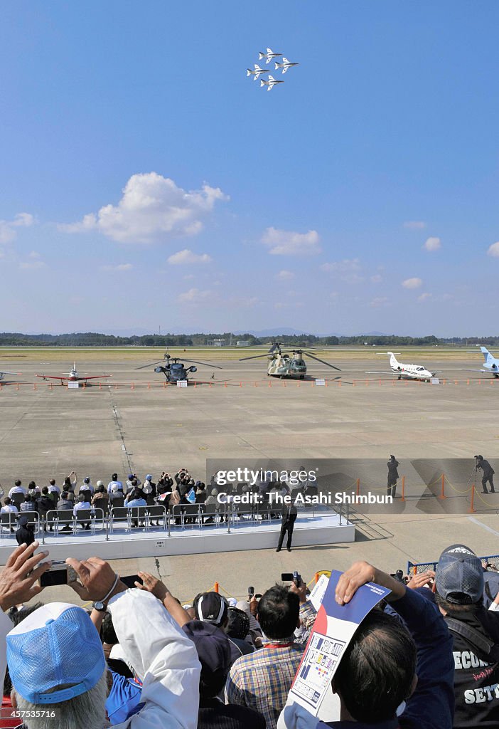 Preview Of Japan Self-Defense Force Air Review Takes Place