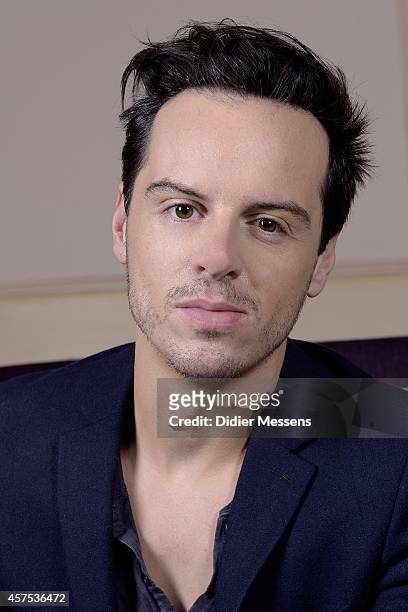 Actor Andrew Scott poses for a picture during the 41st Ghent International Film Festival on October 20, 2014 in Ghent, Belgium.