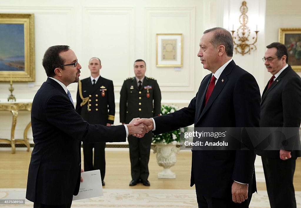 Turkish President Erdogan receives new ambassador of US to Turkey John Bass