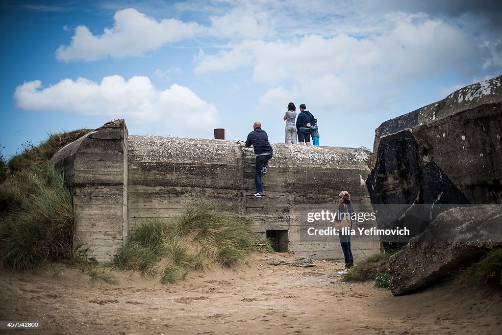 Tourists Visit Normandy For 70th Anniversary Year Of The D-Day Landings