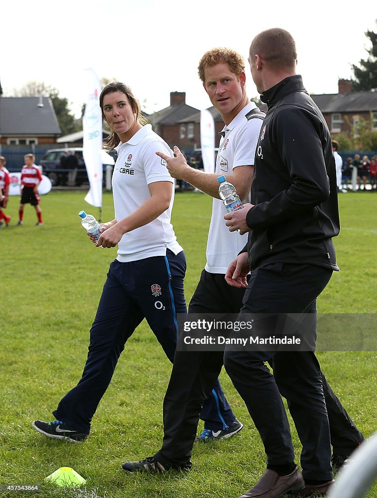 Prince Harry Visits Greater Manchester