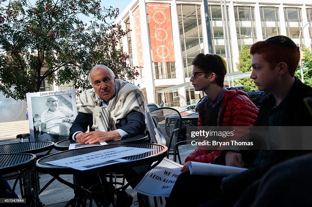 Protestors Hold Vigil, Rally Condemning "Klinghoffer" Opera Outside Lincoln Center