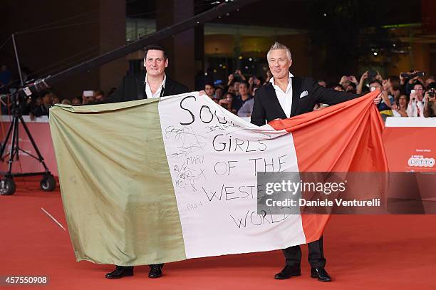 Tony Hadley and Martin Kemp attend 'Soul Boys of the Western World' Red Carpet during the 9th Rome Film Festival at Auditorium Parco Della Musica on...