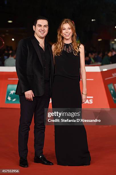 Gregorio Graziosi and Lola Peploe attend the 'Obra' Red Carpet during the 9th Rome Film Festival on October 20, 2014 in Rome, Italy.