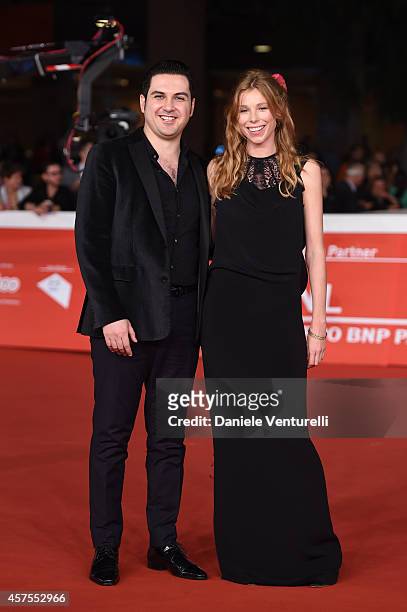 Gregorio Graziosi and Lola Peploe attend the 'Obra' Red Carpet during the 9th Rome Film Festival on October 20, 2014 in Rome, Italy.