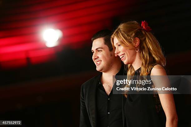 Gregorio Graziosi and Lola Peploe attend the 'Obra' Red Carpet during the 9th Rome Film Festival on October 20, 2014 in Rome, Italy.