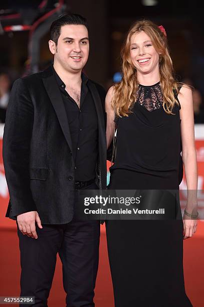 Gregorio Graziosi and Lola Peploe attend the 'Obra' Red Carpet during the 9th Rome Film Festival on October 20, 2014 in Rome, Italy.