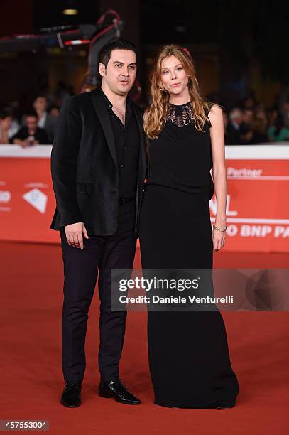 Gregorio Graziosi and Lola Peploe attend the 'Obra' Red Carpet during the 9th Rome Film Festival on October 20, 2014 in Rome, Italy.