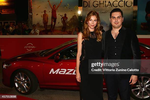 Gregorio Graziosi and Lola Peploe attend the 'Obra' Red Carpet during the 9th Rome Film Festival on October 20, 2014 in Rome, Italy.