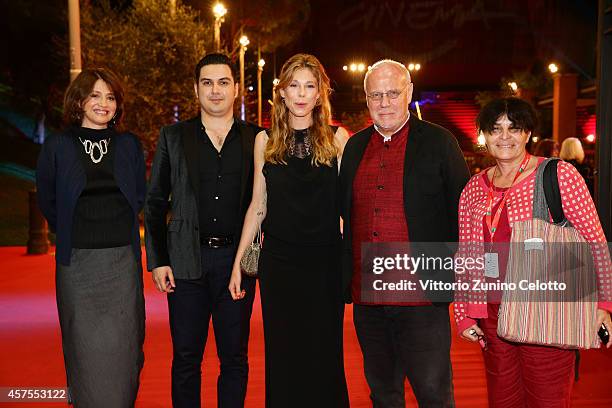 Zita Carvalhosa, Gregorio Graziosi, Lola Peploe, Marco Muller and guest attend the 'Obra' Red Carpet during the 9th Rome Film Festival on October 20,...