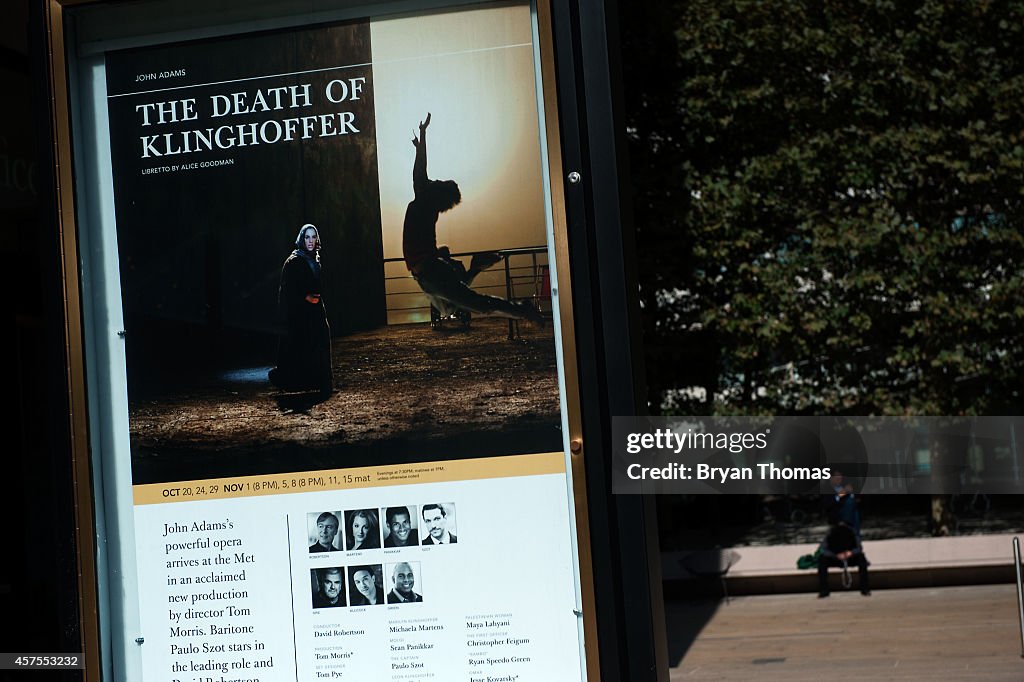 Protestors Hold Vigil, Rally Condemning "Klinghoffer" Opera Outside Lincoln Center