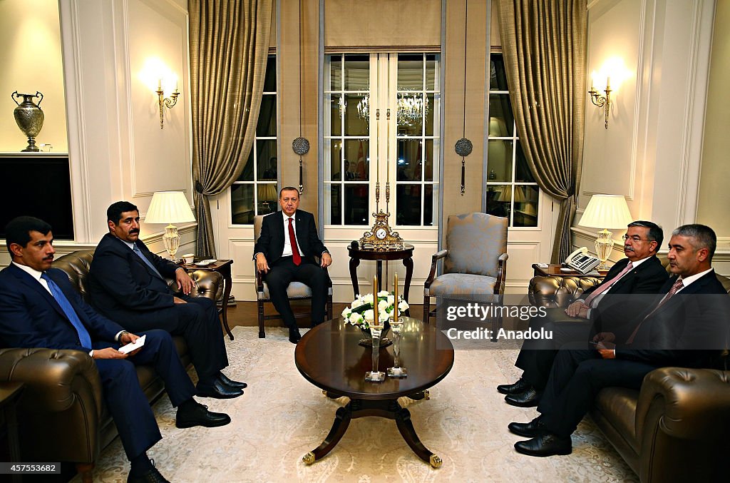 Recep Tayyip Erdogan - Hamad Bin Ali Al Attiyah meeting