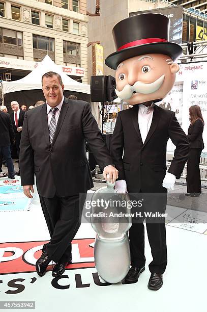 Personality Billy Gardell attends the "Monopoly Millionaire's Club" lottery launch at Times Square on October 20, 2014 in New York City.