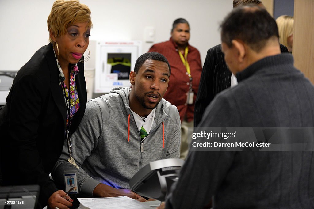 Boston Celtic Jared Sullinger Promotes License Plate For Boston Children's Hospital At Local RMV