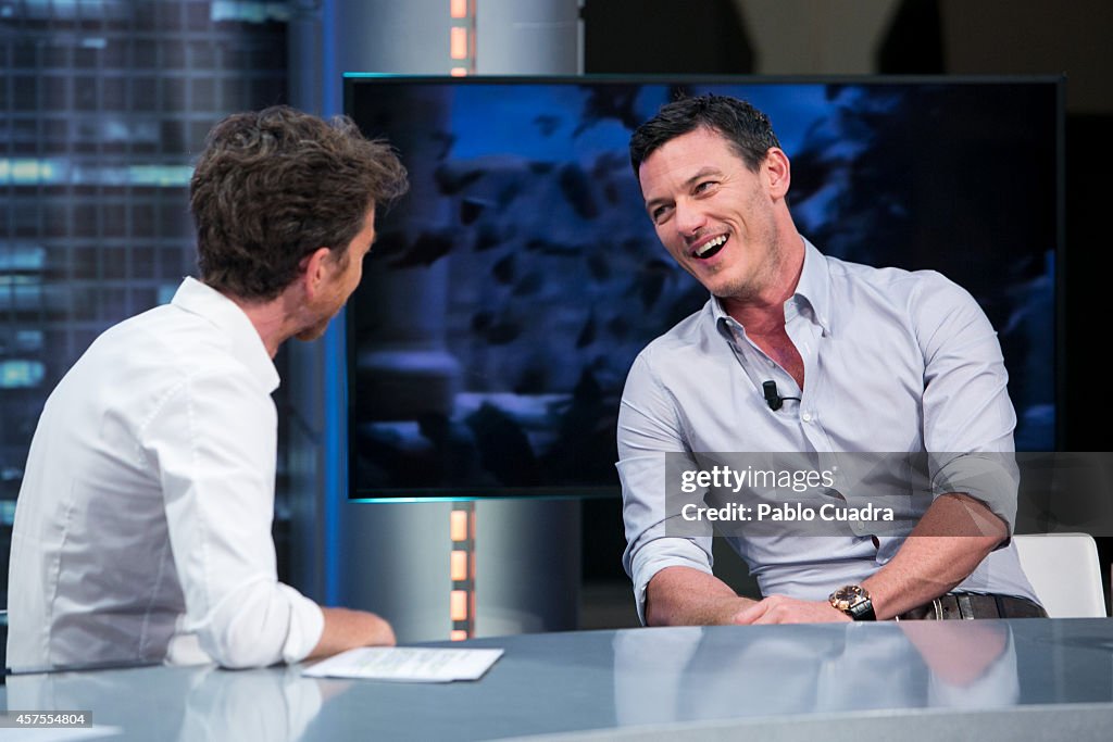 Luke Evans Attend 'El Hormiguero' Tv Show