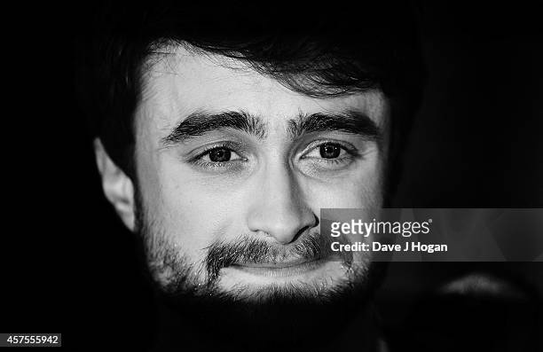 Daniel Radcliffe attends the UK Premiere of "Horns" at Odeon West End on October 20, 2014 in London, England.