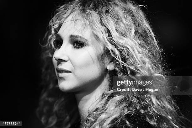 Juno Temple attends the UK Premiere of "Horns" at Odeon West End on October 20, 2014 in London, England.