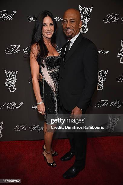 Personality Montel Williams and Tara Fowler attend Angel Ball 2014 hosted by Gabrielle's Angel Foundation at Cipriani Wall Street on October 20, 2014...