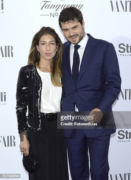 Domitilla Bertusi and Audrey Hepburn's son Luca Dotti attend the 'Hubert de Givenchy' exhibition opening cocktail at the Thyssen-Bornemisza Museum on...