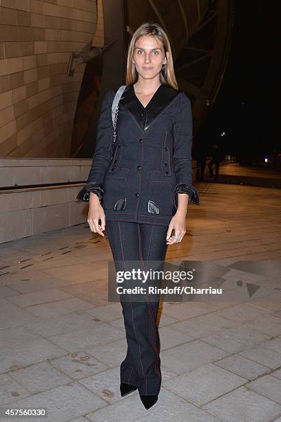 Gaia Repossi attends the Foundation Louis Vuitton Opening at Foundation Louis Vuitton on October 20, 2014 in Boulogne-Billancourt, France.