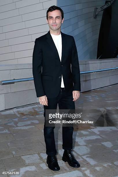 Nicolas Ghesquiere attends the Foundation Louis Vuitton Opening at Foundation Louis Vuitton on October 20, 2014 in Boulogne-Billancourt, France.