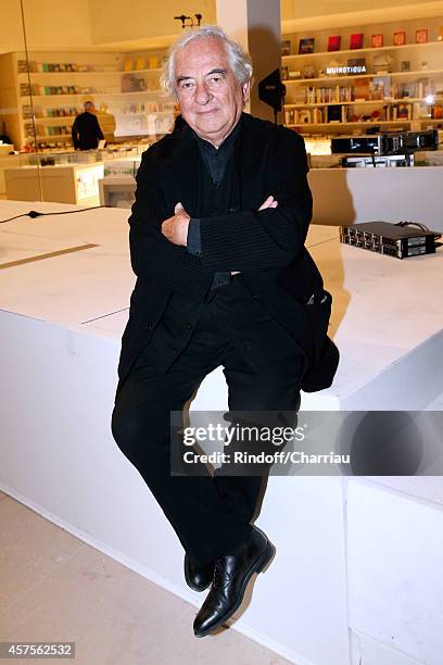 Daniel Buren attends the Foundation Louis Vuitton Opening at Foundation Louis Vuitton on October 20, 2014 in Boulogne-Billancourt, France.