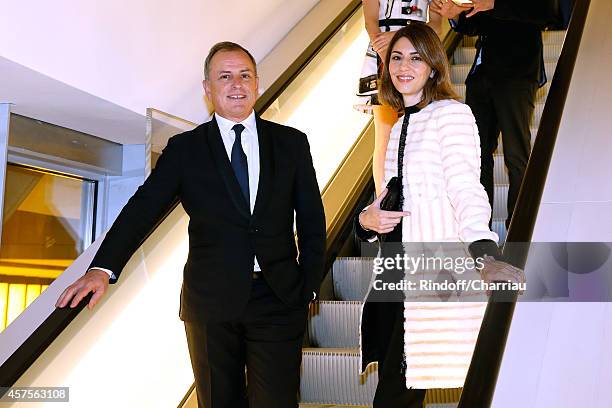 Michael Burke and Sofia Coppola attend the Foundation Louis Vuitton Opening at Foundation Louis Vuitton on October 20, 2014 in Boulogne-Billancourt,...