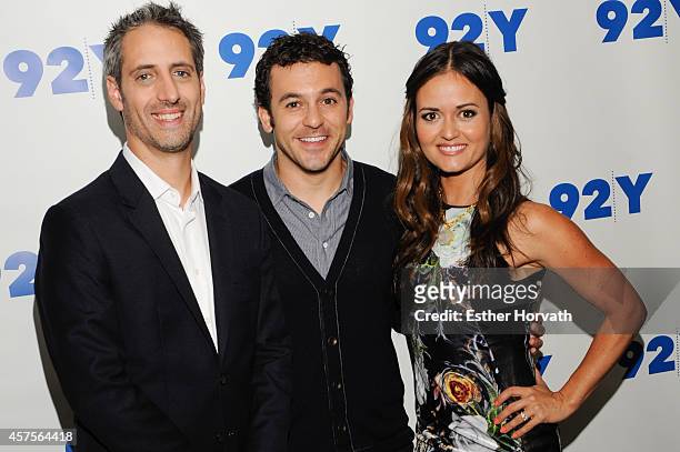 Josh Saviano, Fred Savage and Danica McKellar at 92nd Street Y on October 20, 2014 in New York City.