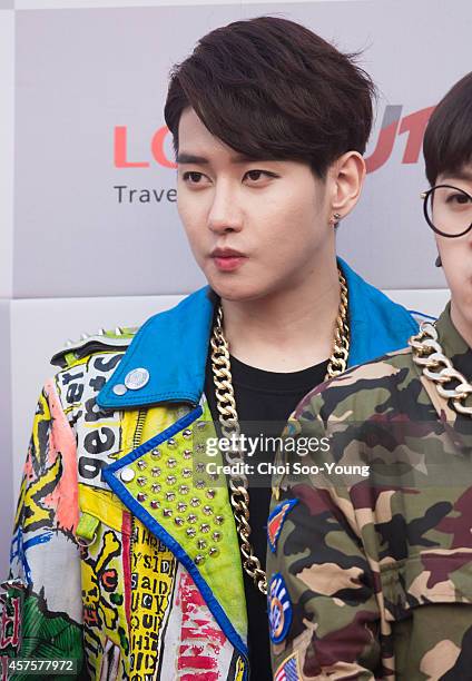 Block B pose for photographs during the 2014 Hallyu Dream Concert at Gyeongju Citizen Stadium on September 28, 2014 in Seoul, South Korea.