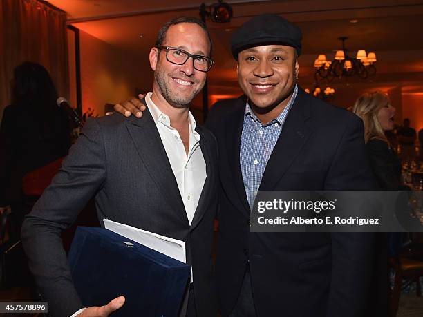 Talent agent Richard Weitz and actor LL Cool J attend the Barlow Respiratory Hospital;s 4th Annual Bernie Brillstein Golf Classic Awards Dinner at...